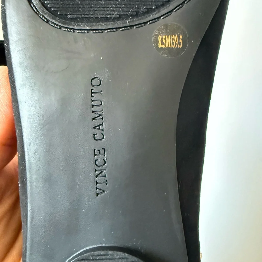 Vince Camuto Black Studded Buckle Mules NWOT - Picture 7 of 7